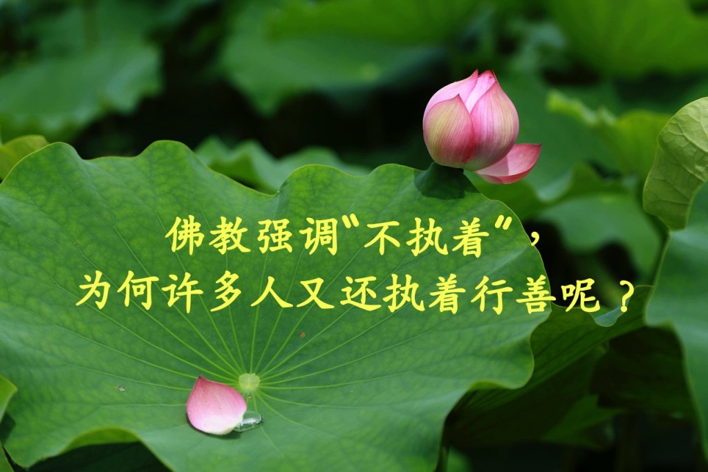 佛教强调“不执着”，为何许多人又还执着行善呢？