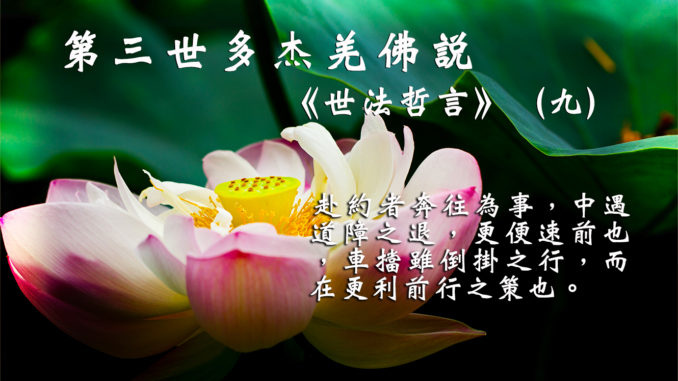 第三世多杰羌佛說《世法哲言》（九）