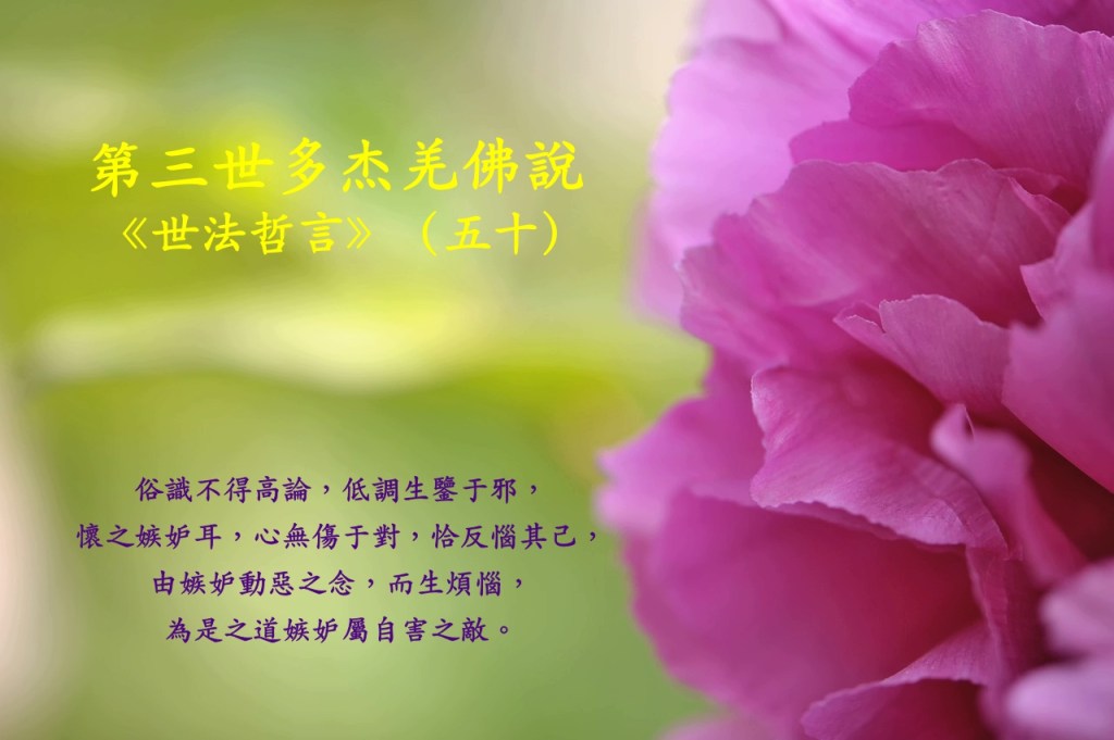 第三世多杰羌佛說《世法哲言》（五十）