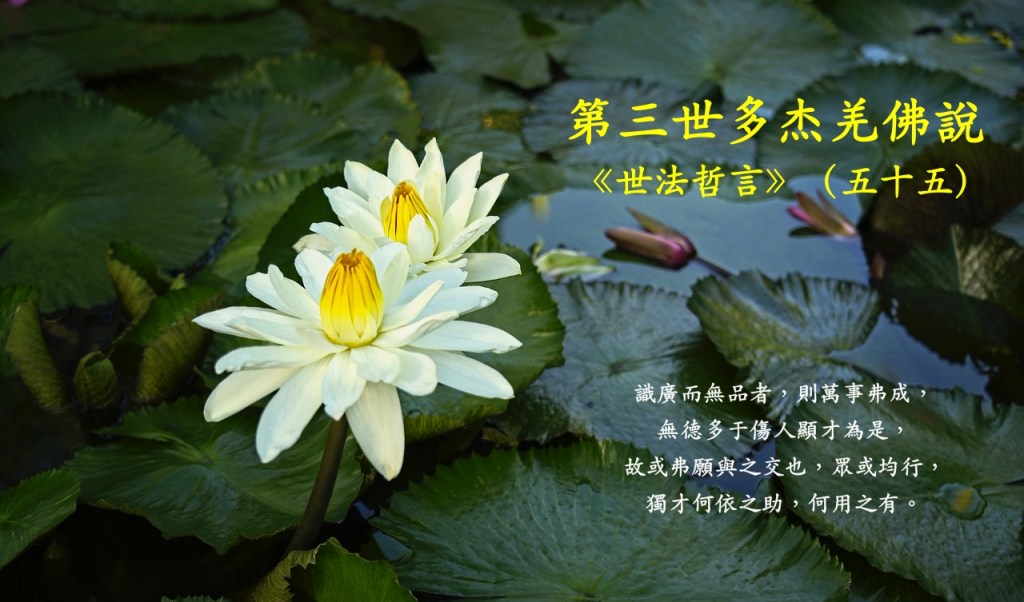 第三世多杰羌佛說《世法哲言》（五十五）