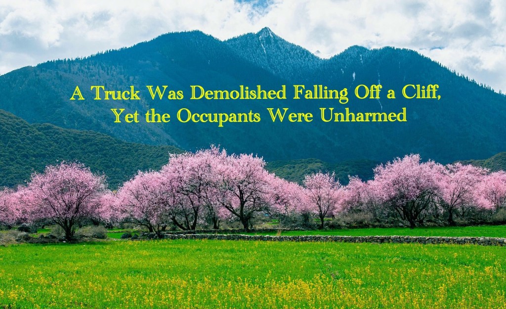 A Truck Was Demolished Falling Off a Cliff, Yet the Occupants Were Unharmed