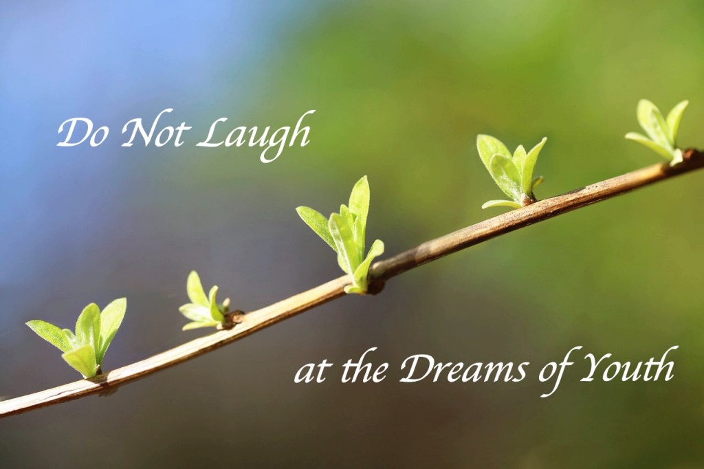 Do Not Laugh at the Dreams of Youth Do Not Laugh at the Dreams of Youth